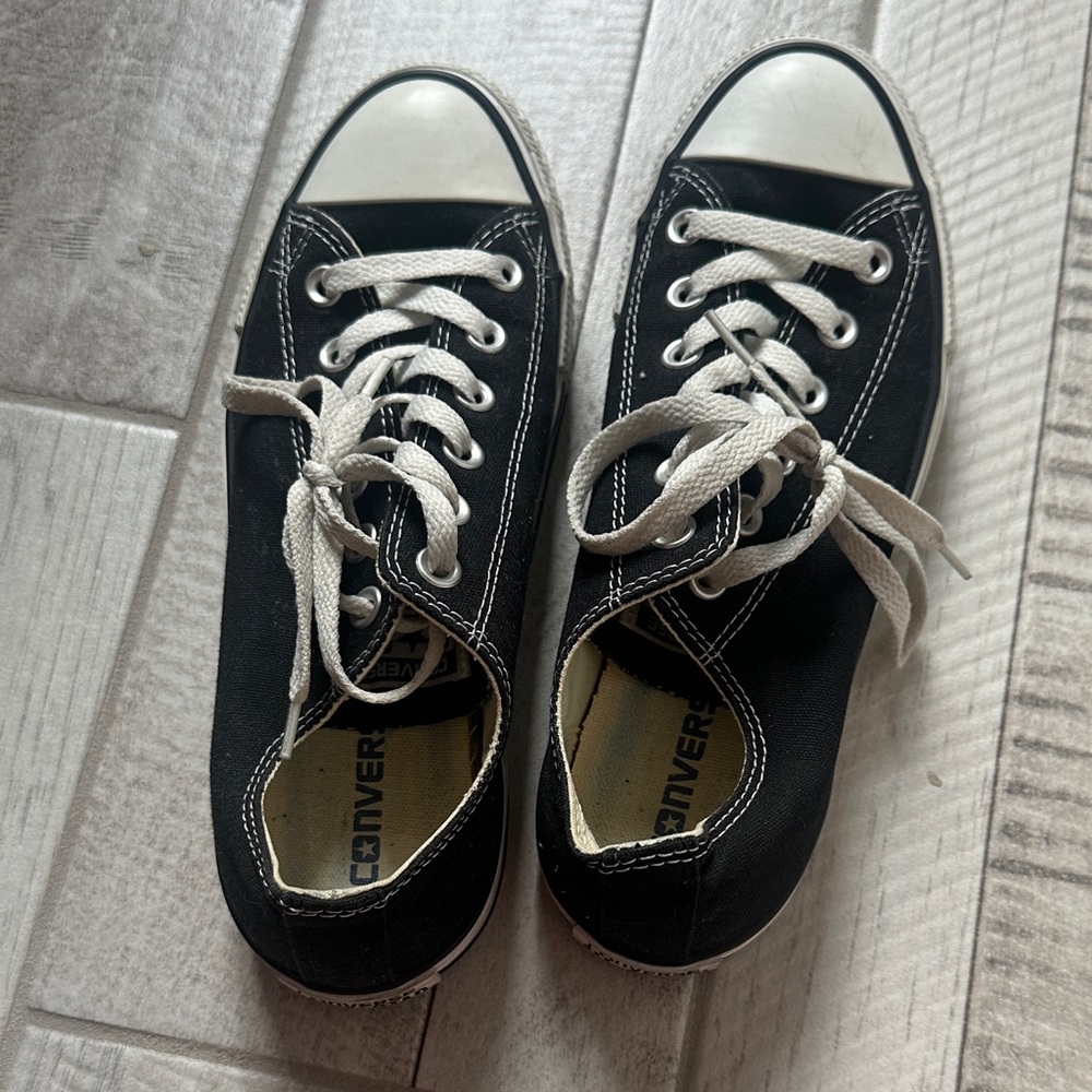 Converse Black and White Canvas Sneakers